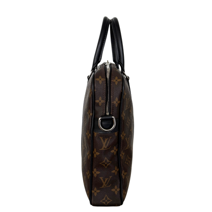 Louis Vuitton Porte Documents Voyage PM M52005 Braun / gut Louis Vuitton