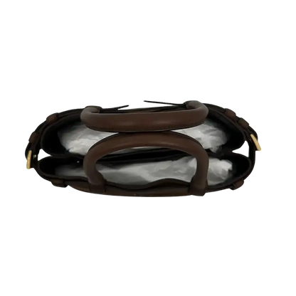Prada Buckle Tote Bag Veloursleder braun / ungetragen Prada