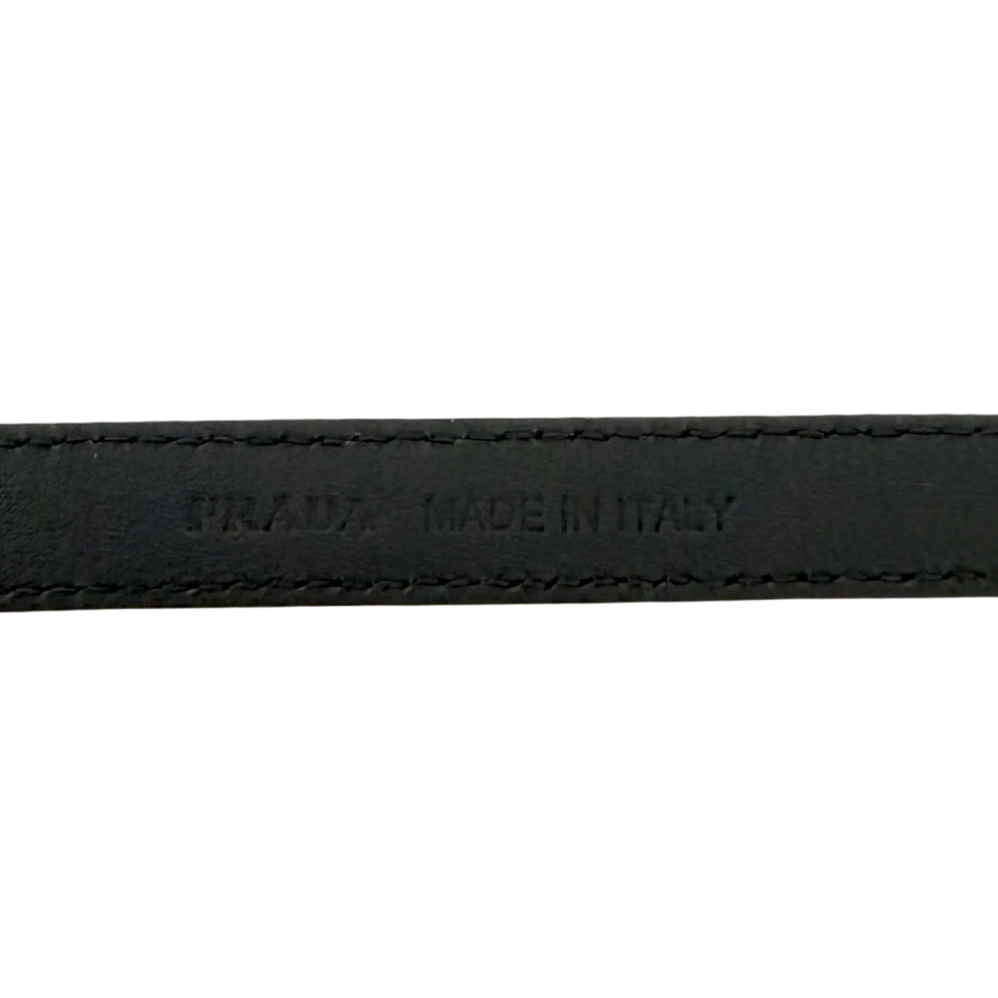 Prada Gürtel Schwarz mit goldener Prada Schnalle 80cm / sehr gut Prada