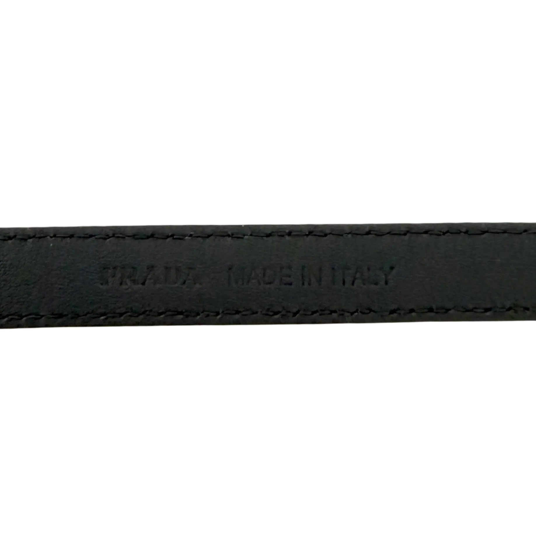 Prada Gürtel Schwarz mit goldener Prada Schnalle 80cm / sehr gut Prada