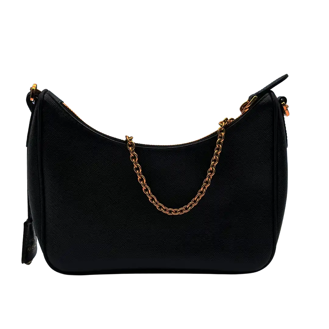 Prada Re-Edition 2005 Handtasche Saffiano Leder / schwarz Echtheitscheck