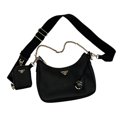 Prada Re-Edition 2005 Handtasche Saffiano Leder / schwarz Echtheitscheck