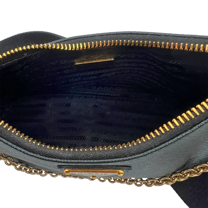 Prada Re-Edition 2005 Handtasche Saffiano Leder / schwarz Echtheitscheck