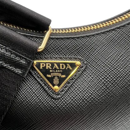 Prada Re-Edition 2005 Handtasche Saffiano Leder / schwarz Echtheitscheck