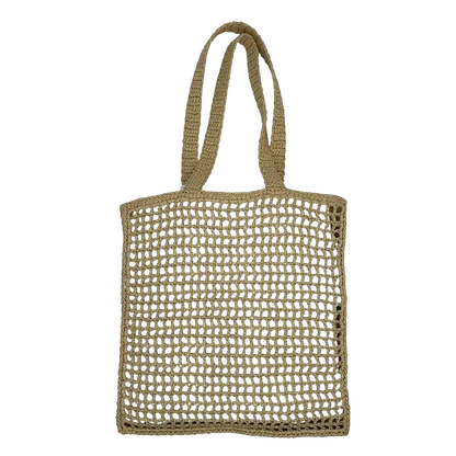 Prada Shopping Bag Crochet Raffiabast Tasche / neuwertig Prada
