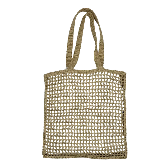 Prada Shopping Bag Crochet Raffiabast Tasche / neuwertig Prada