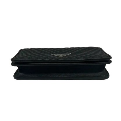 Prada Wallet on Chain Mini Bandoliera Nero Purse / sehr gut - Echtheitscheck