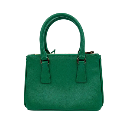 Prada Galleria Mini Bag aus Saffiano-Leder Mango Fullset / gut Prada