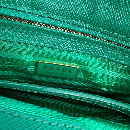 Prada Galleria Mini Bag aus Saffiano-Leder Mango Fullset / gut Prada