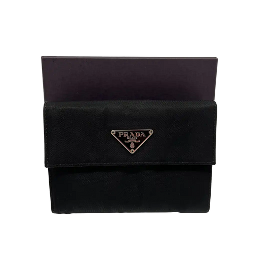 Prada Nylon Trifold Wallet Geldbörse / sehr gut Prada