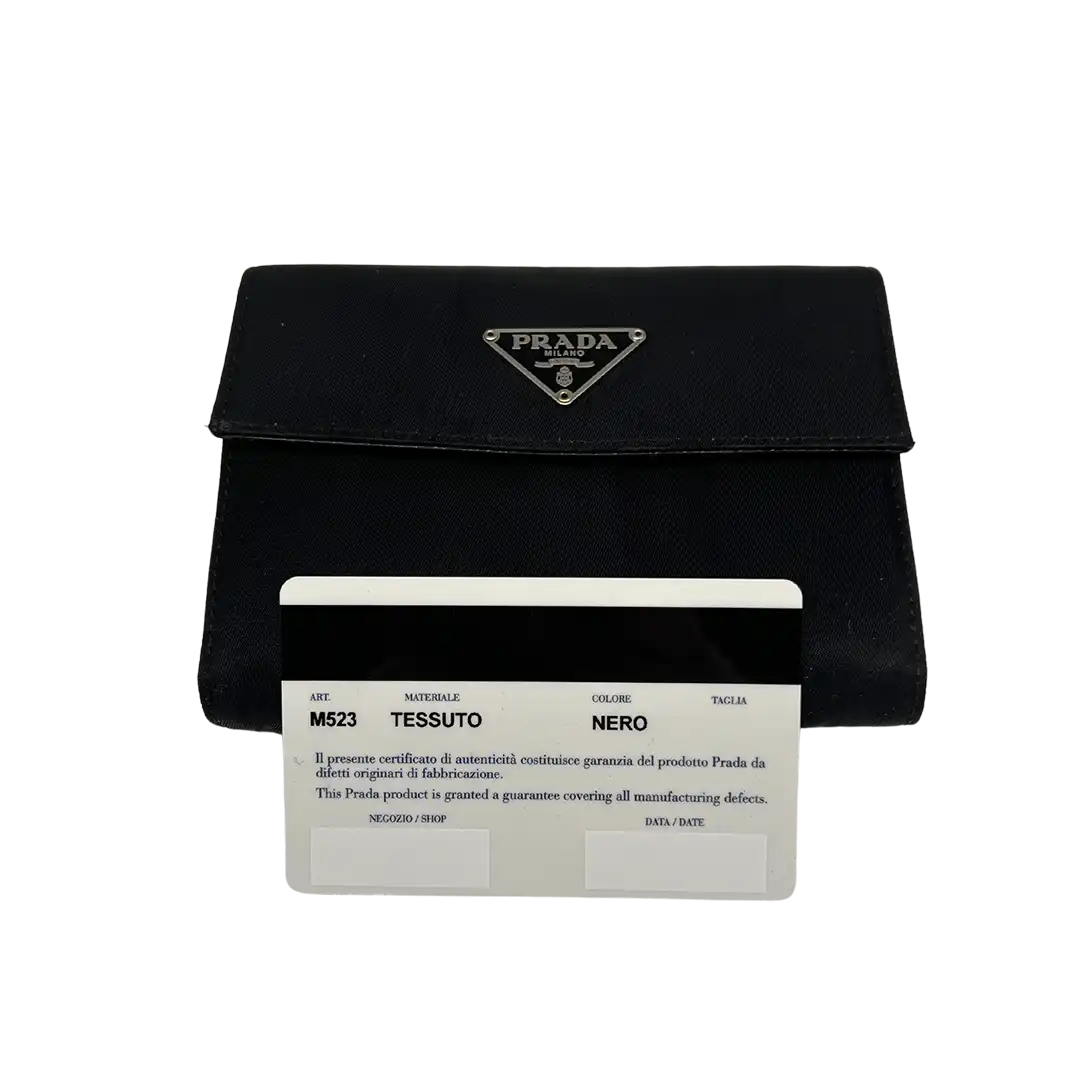 Prada Nylon Trifold Wallet Geldb rse sehr gut Echtheitscheck