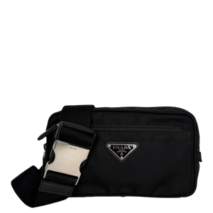 Prada Pre-Owned Kleine Tessuto Gürteltasche schwarz / sehr gut
