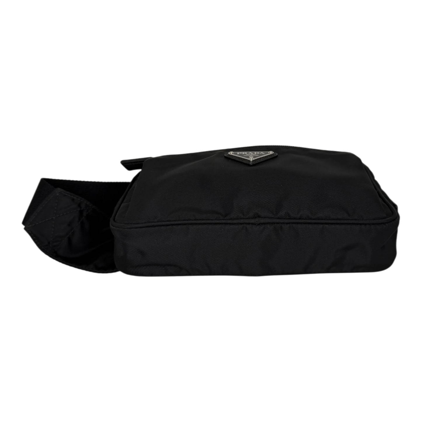 Prada Pre-Owned Kleine Tessuto Gürteltasche schwarz / sehr gut Prada