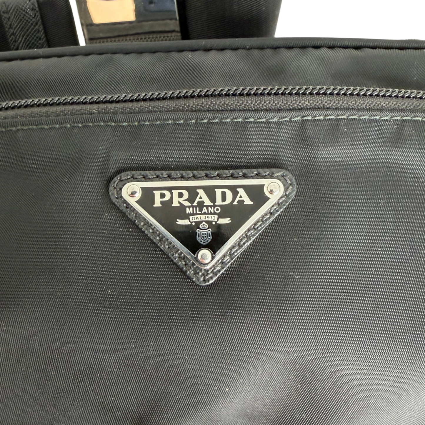 Prada Pre-Owned Kleine Tessuto Gürteltasche schwarz / sehr gut Prada