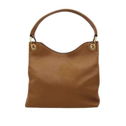 Prada Hobo Schultertasche 1BC051 Leder braun / neuwertig Prada