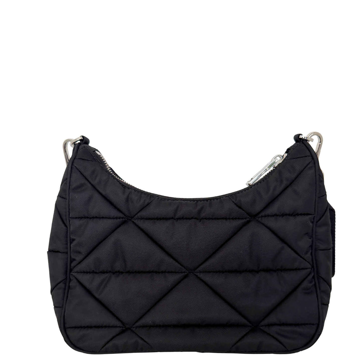 Prada Hobo Tasche Re-Nylon Padded Schultertasche schwarz 2025 / neuwertig Prada