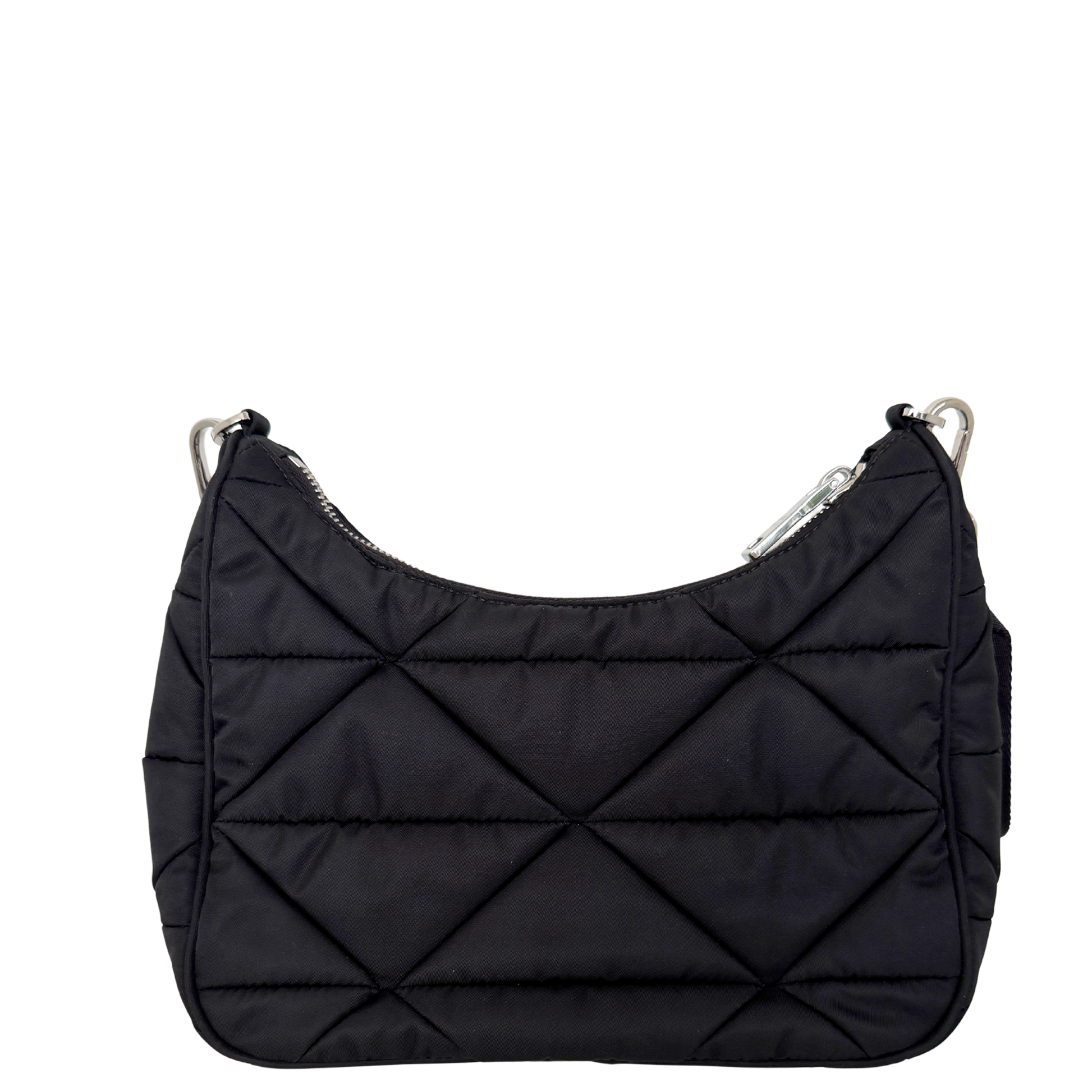 Prada Hobo Tasche Re-Nylon Padded Schultertasche schwarz 2025 / neuwertig Prada