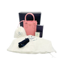 Prada kleine Handtasche mit Logo Saffiano Leder pink Fullset / ungetragen Prada