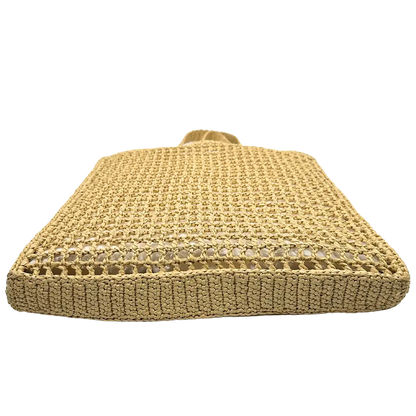 Prada Shopping Bag Crochet Raffiabast Tasche / neuwertig Prada