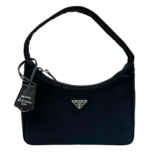 Prada Re-Edition 2000 Mini Bag aus Re-Nylon schwarz / neuwertig Prada