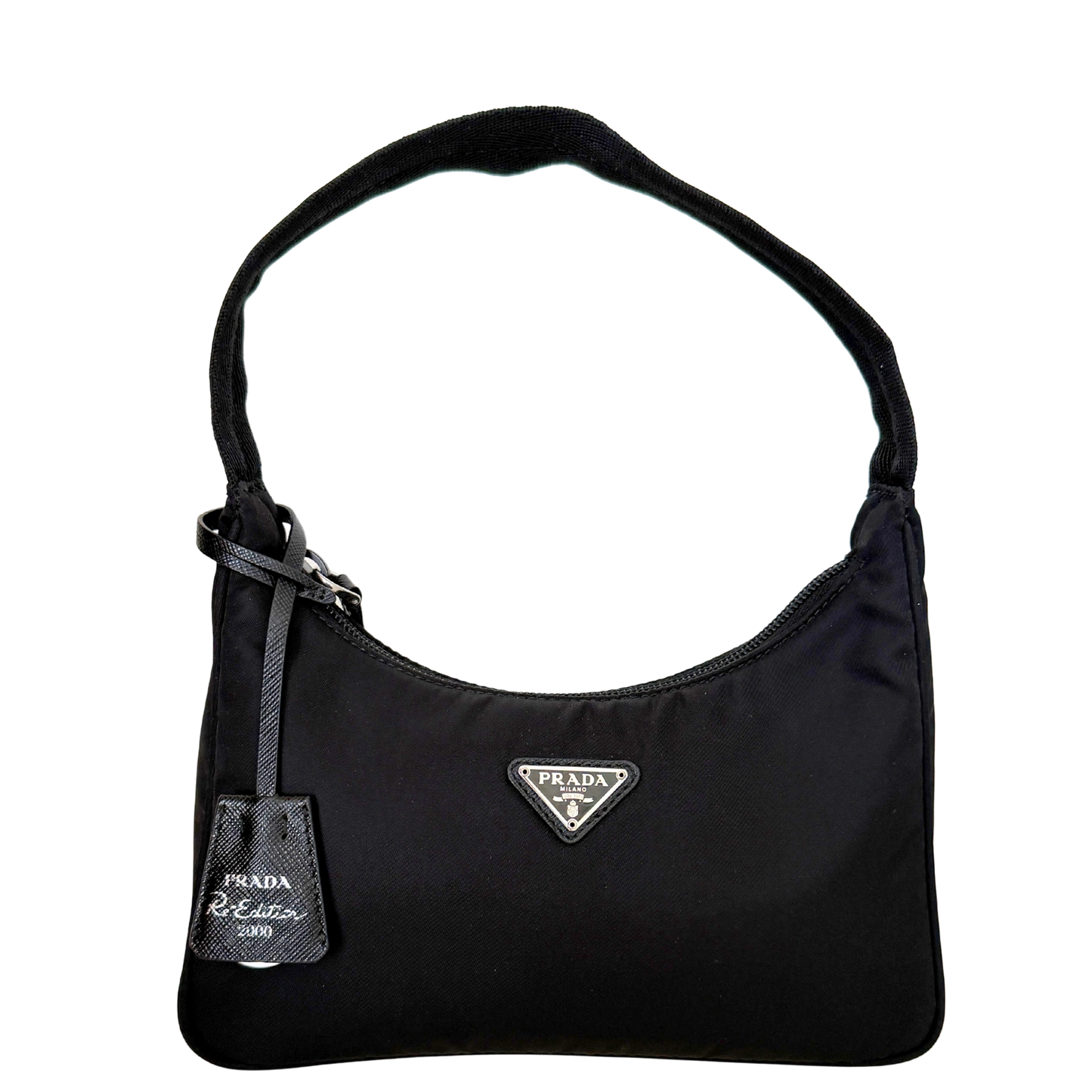 Prada Re-Edition 2000 Mini Bag aus Re-Nylon schwarz Fullset / neuwertig Prada