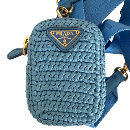 Prada Re-Edition 2005 Raffia hellblau /neuwertig Prada