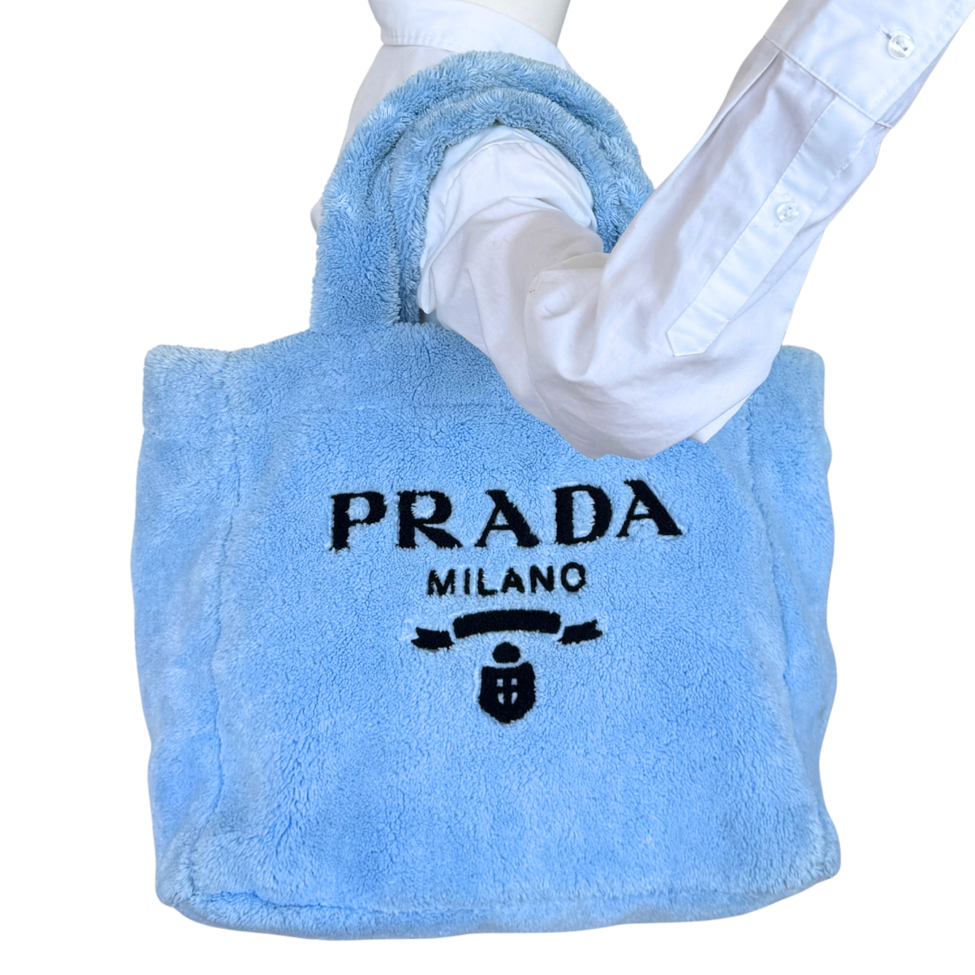 Prada Terry Tote Bag Celeste / neuwertig Prada