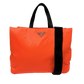 Prada Tessuto Puffer Nylon Shopping Tasche groß neon orange / sehr gut Prada