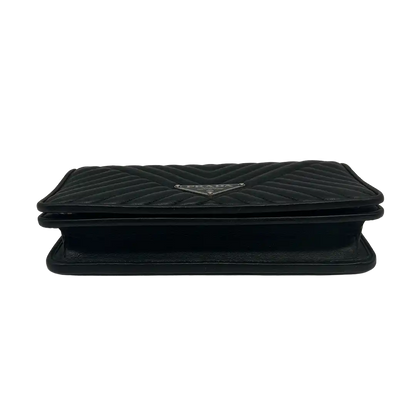 Prada Wallet on Chain Mini Bandoliera Nero Purse / sehr gut - Echtheitscheck