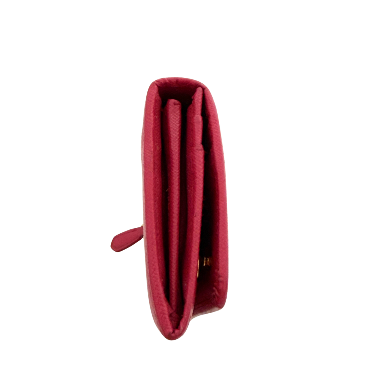 Prada lange Geldbörse aus Saffiano Leder Pink / gut Prada