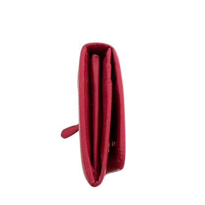 Prada lange Geldbörse aus Saffiano Leder Pink / gut Prada