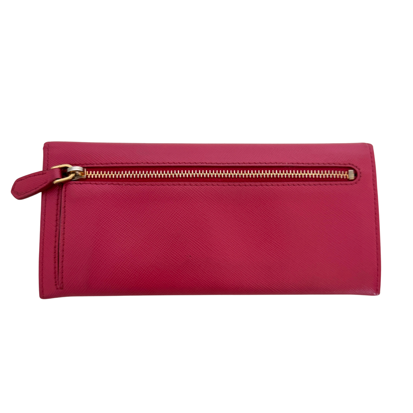Prada lange Geldbörse aus Saffiano Leder Pink / gut Prada