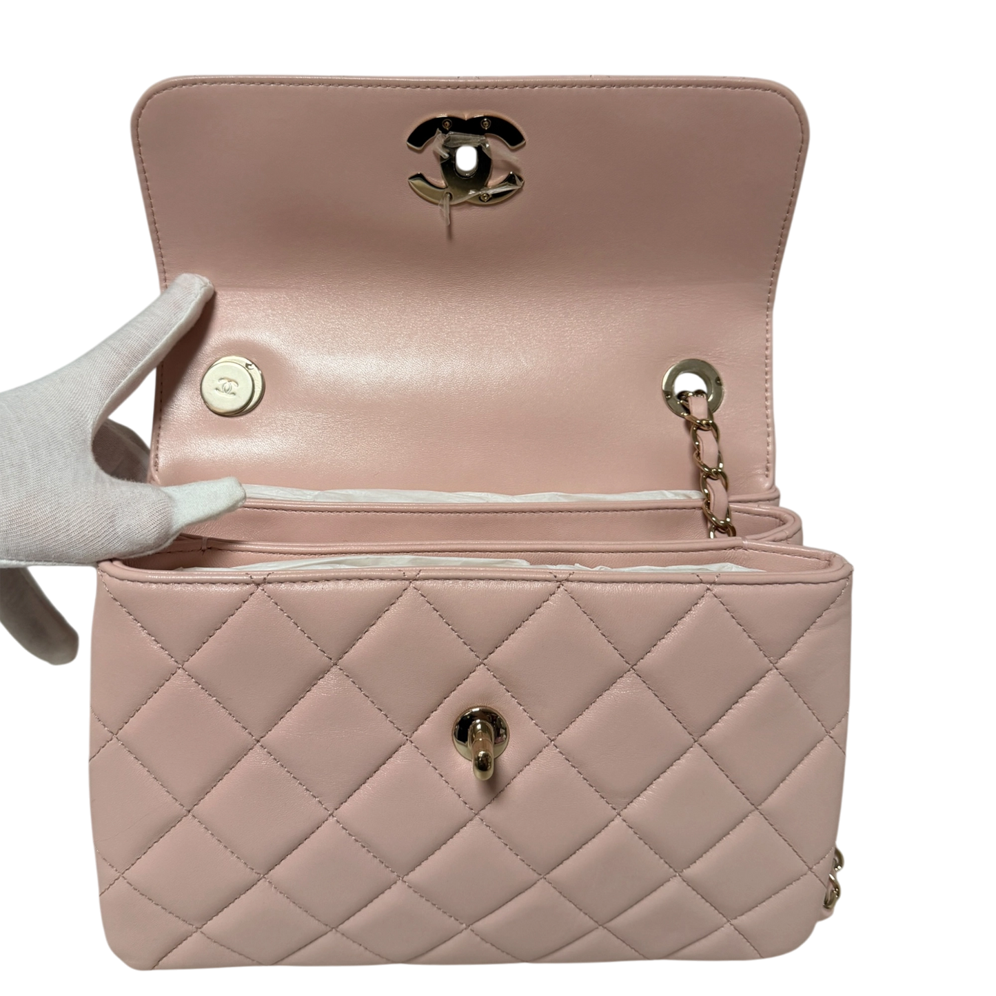 Chanel Trendy Chain CC Flap Dual Handle  Light Pink Fullset / neuwertig Chanel