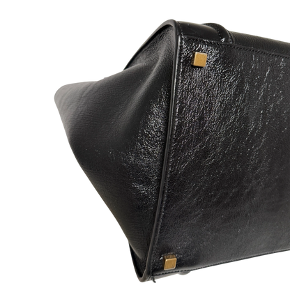 CELINE Luggage Phantom Lackleder Medium schwarz  / neuwertig CELINE