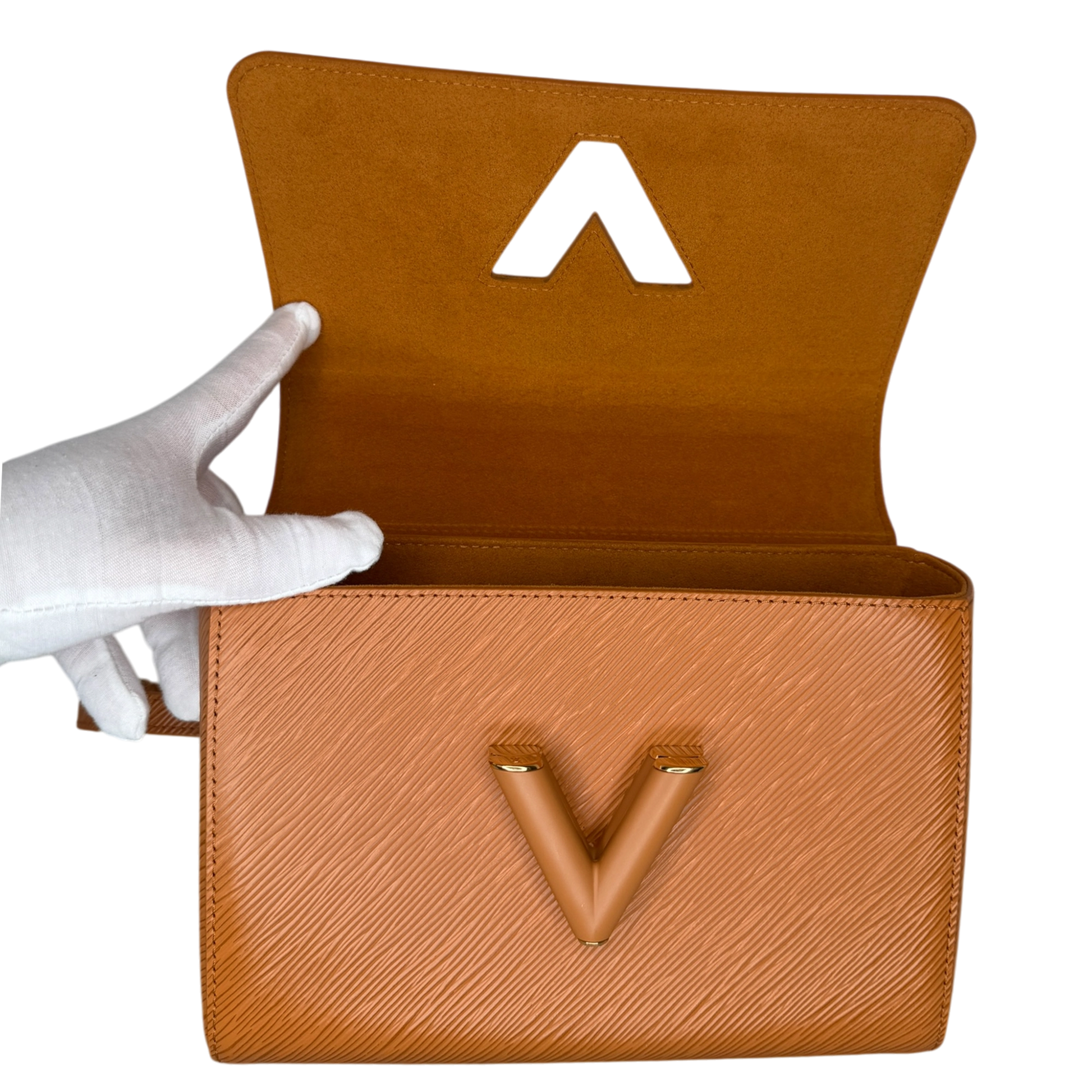 Louis Vuitton Twist MM Epi Leder braun GHW M57939 / sehr gut Louis Vuitton