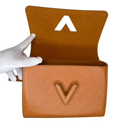 Louis Vuitton Twist MM Epi Leder braun GHW M57939 / sehr gut Louis Vuitton