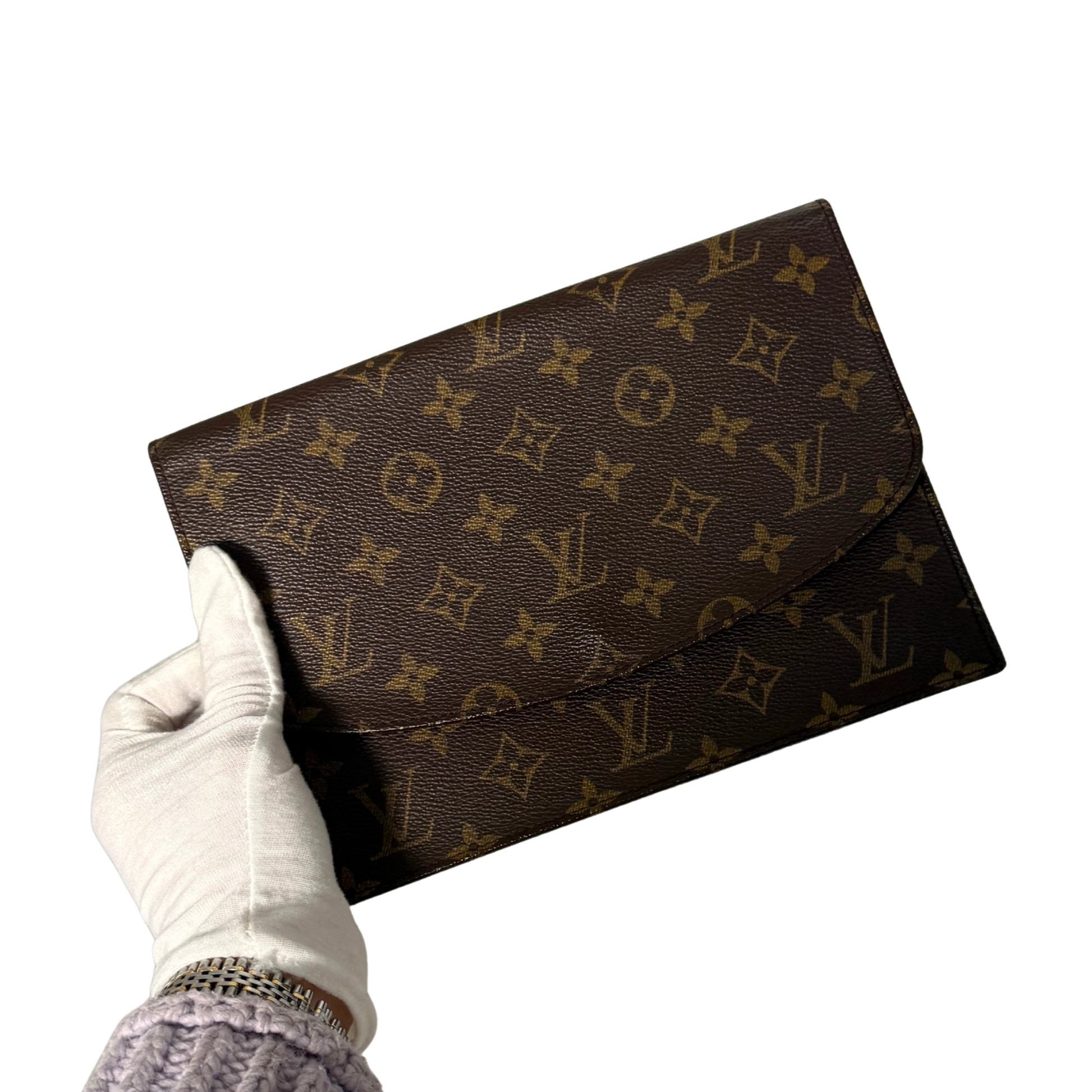 Louis Vuitton Pochette Rabat 23 Monogram Canvas Braun / sehr gut Louis Vuitton