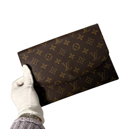 Louis Vuitton Pochette Rabat 23 Monogram Canvas Braun / sehr gut Louis Vuitton