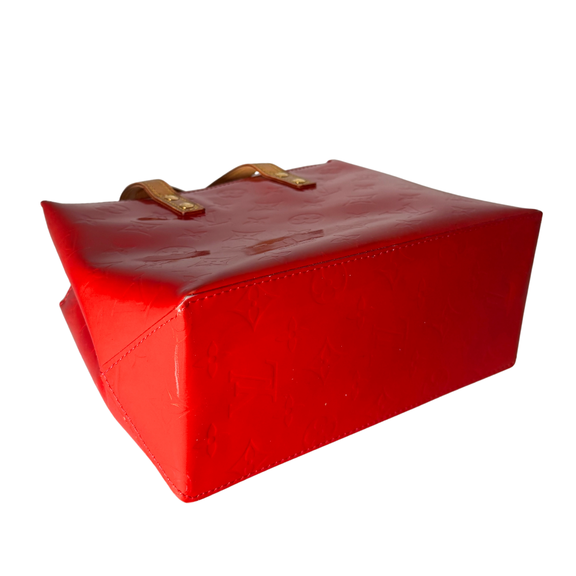 Louis Vuitton Reade PM Handtasche Monogram Vernis Rot / sehr gut Louis Vuitton