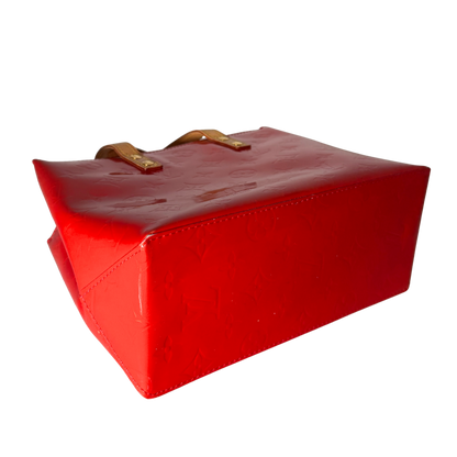 Louis Vuitton Reade PM Handtasche Monogram Vernis Rot / sehr gut Louis Vuitton