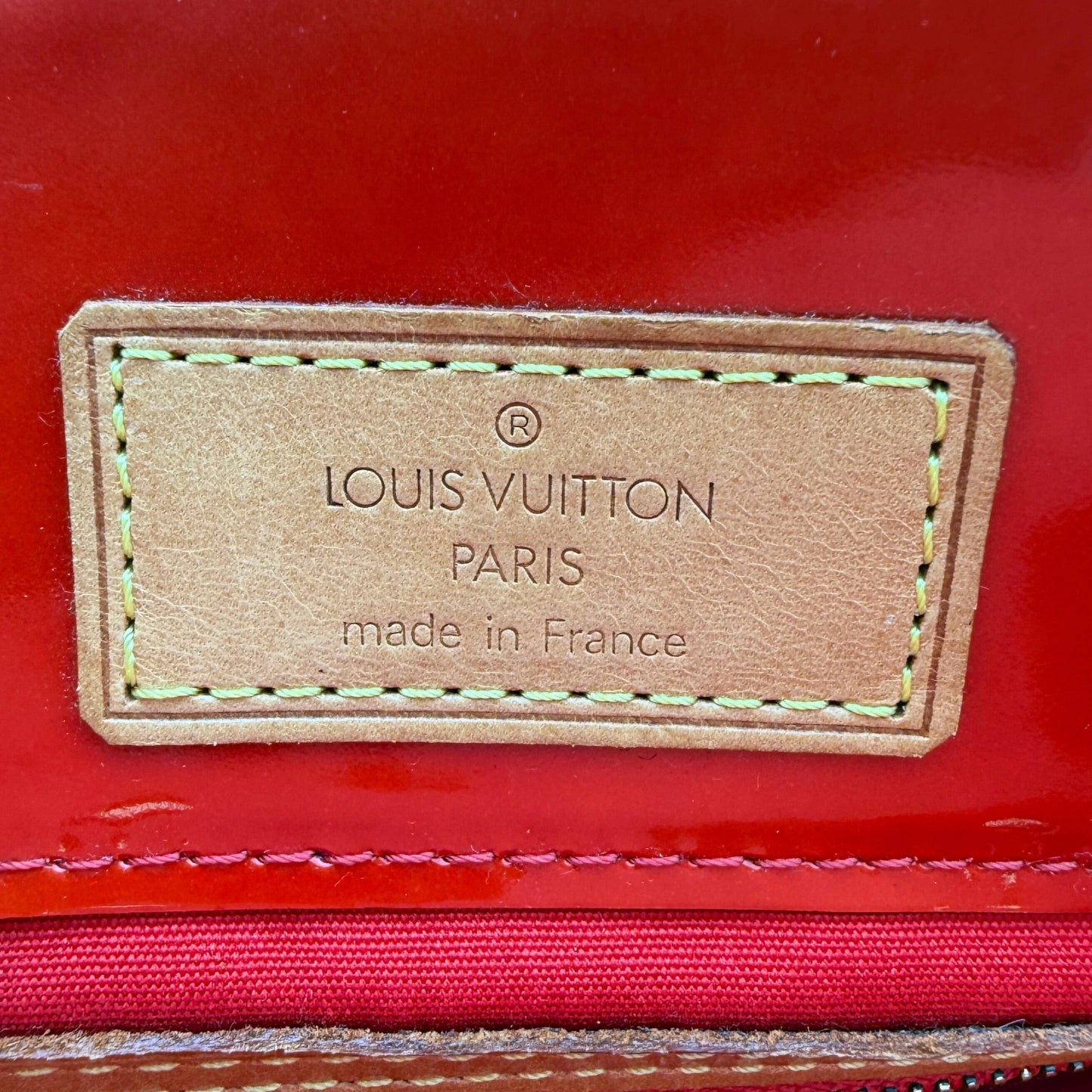 Louis Vuitton Reade PM Handtasche Monogram Vernis Rot / sehr gut Louis Vuitton
