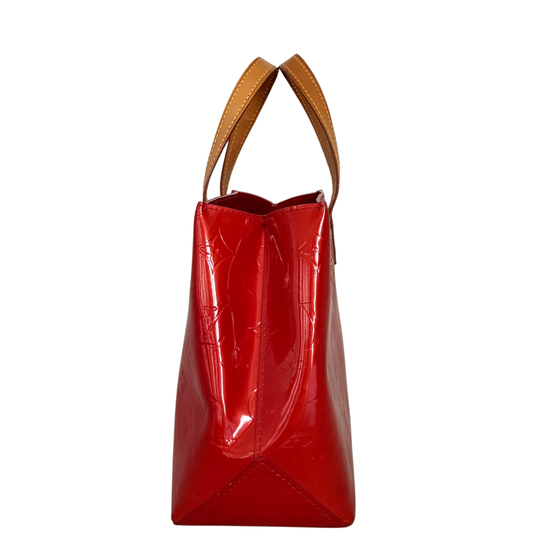 Louis Vuitton Reade PM Handtasche Monogram Vernis Rot / sehr gut Louis Vuitton