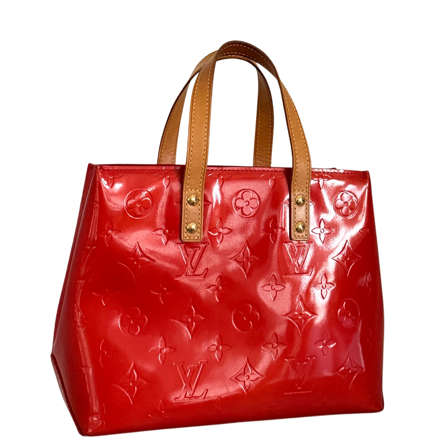Louis Vuitton Reade PM Handtasche Monogram Vernis Rot / sehr gut Louis Vuitton