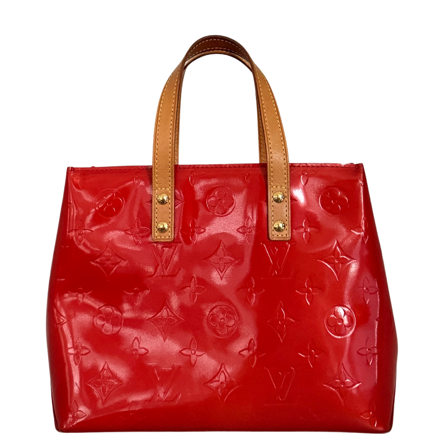 Louis Vuitton Reade PM Handtasche Monogram Vernis Rot / sehr gut Louis Vuitton