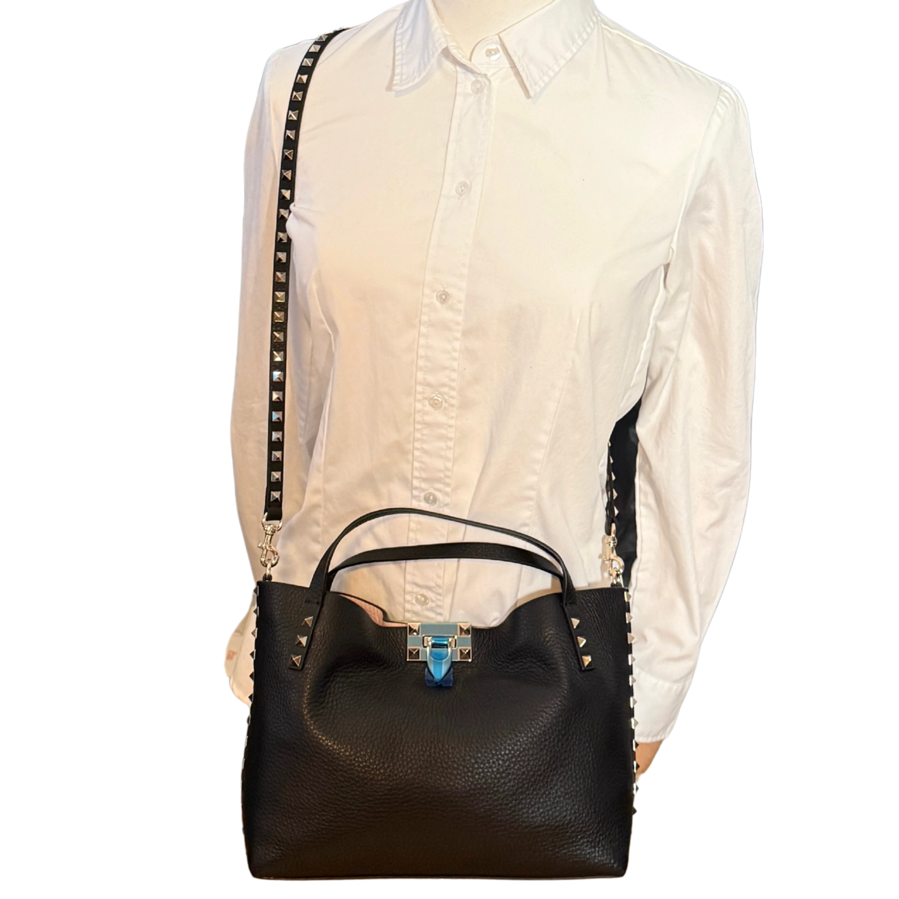 Valentino Garavani Rockstud Handtasche Schwarz / neuwertig Valentino