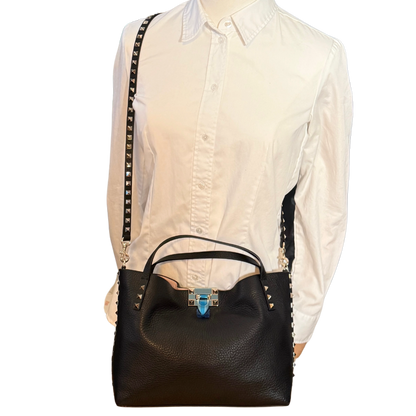 Valentino Garavani Rockstud Handtasche Schwarz / neuwertig Valentino