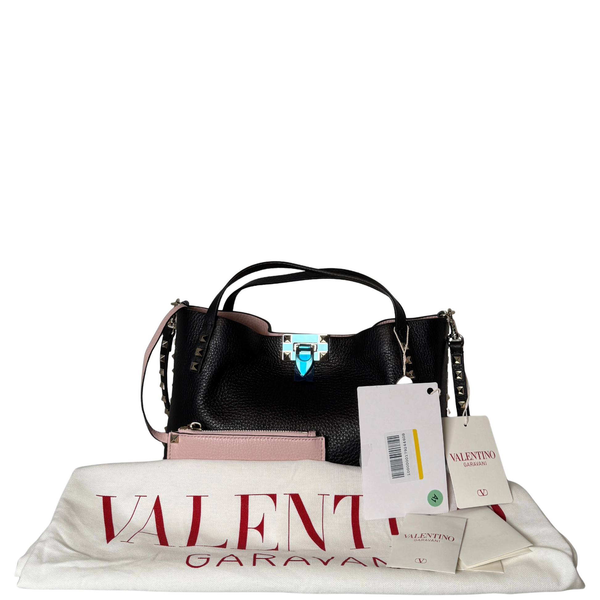 Valentino Garavani Rockstud Handtasche Schwarz / neuwertig Valentino