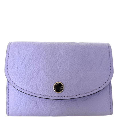 Louis Vuitton Rosalie Coin Geldbörse Monogram Empreinte M82394 Flieder / sehr gut Louis Vuitton
