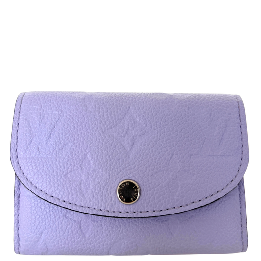 Louis Vuitton Rosalie Coin Geldbörse Monogram Empreinte M82394 Flieder / sehr gut Louis Vuitton