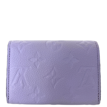 Louis Vuitton Rosalie Coin Geldbörse Monogram Empreinte M82394 Flieder / sehr gut Louis Vuitton